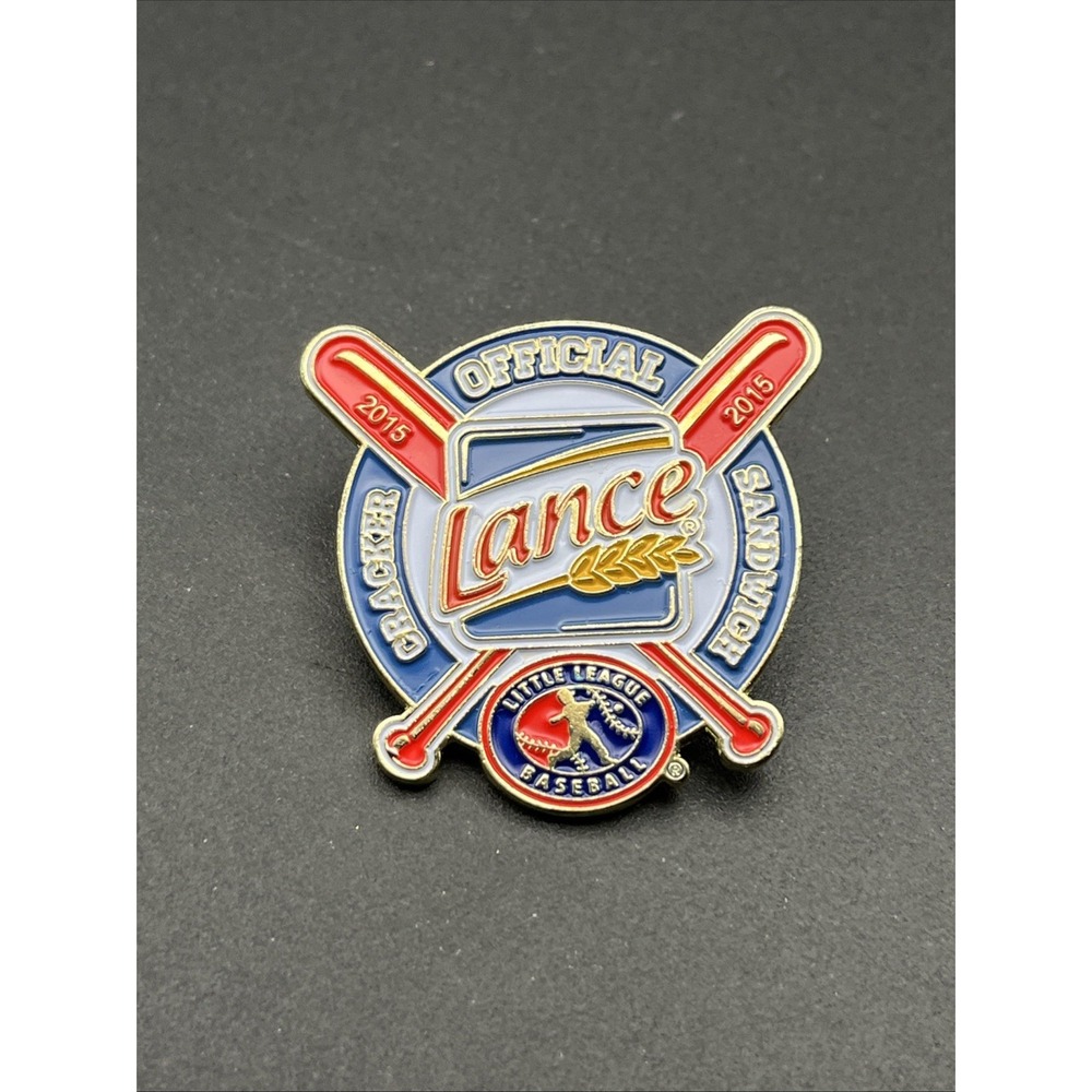 Little League Baseball Lance Snack Crackers Sponsor 2015 Lapel Hat Pin